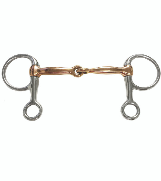 Half Cheek Jointed Copper Snaffle Bit