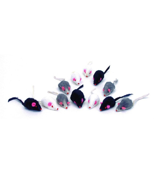 Turbo® Fur Mice 12 Pack 2"