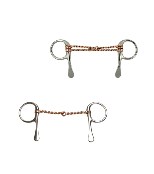 Copper Twisted Wire Snaffle Bit