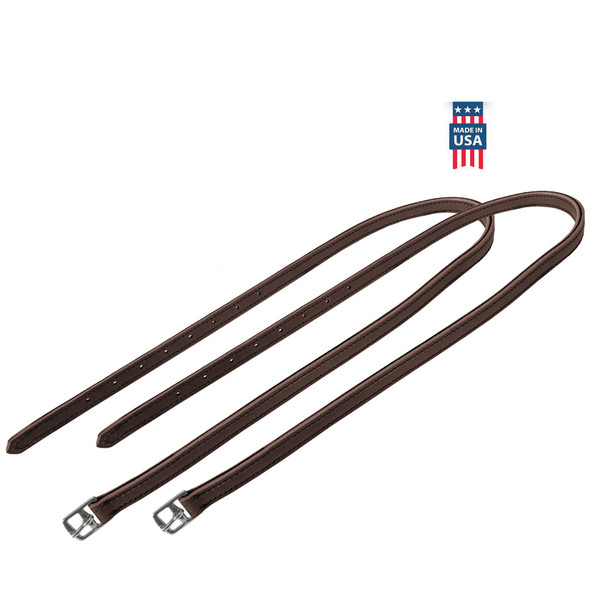 Leather Race Stirrups 5/8"