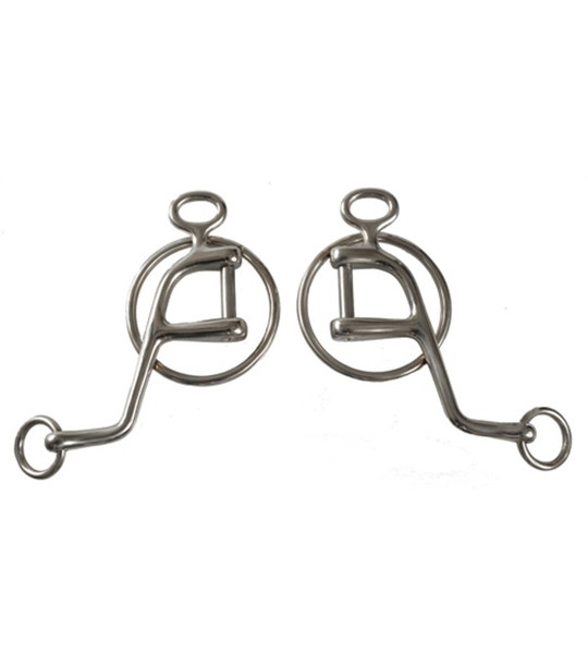 Bit Cheeks with Ring (Stainless Steel)