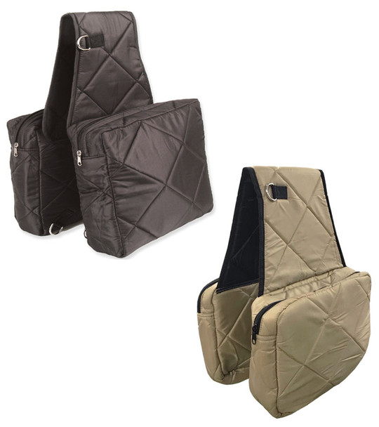 Quilted Cooler Saddle Bag