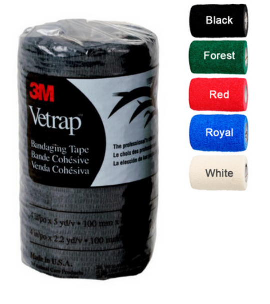 3M™ Vetrap  Bandaging Tape 4"x 5 yards (18/box)