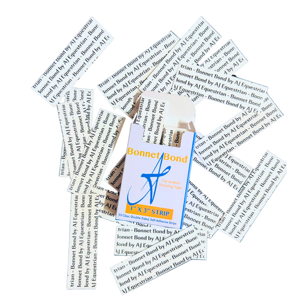 AJ Equestrian Bonnet Bond Ear Bonnet Securing Tape (box of 50)
