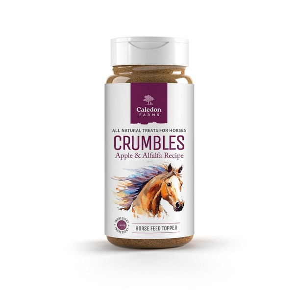 Caledon Farms Crumbles Apple & Alfalfa Recipe Horse Meal Topper 10.6 oz.