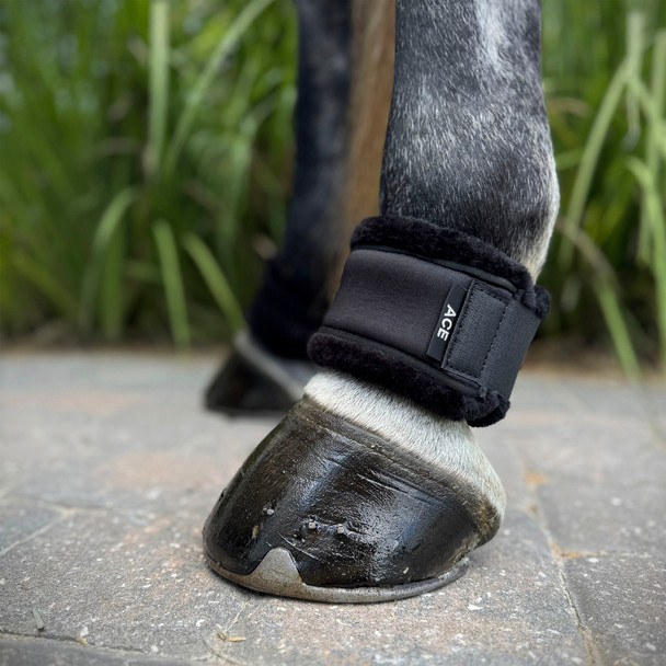 PRO4MANCE Black Fleece Pastern Wraps
