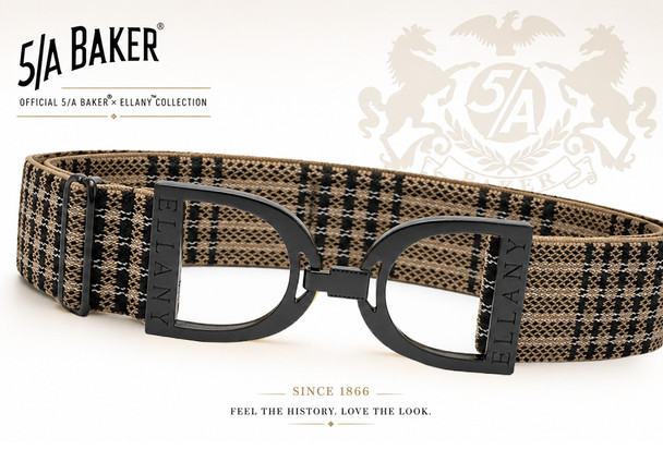 5/A Baker® x Ellany™ Elastic Belt 1.5" with Black Stirrup
