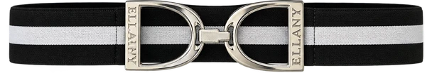 Ellany™ Elastic Belt 1.5" Kenzie with Silver Stirrup LIMITED Collection