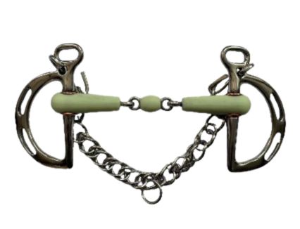 Apple Double Jointed Slotted Kimberwick Bit