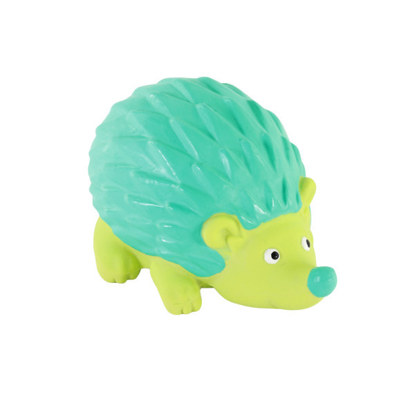 Rascals® Latex Teal Hedgehog Dog Toy 2"