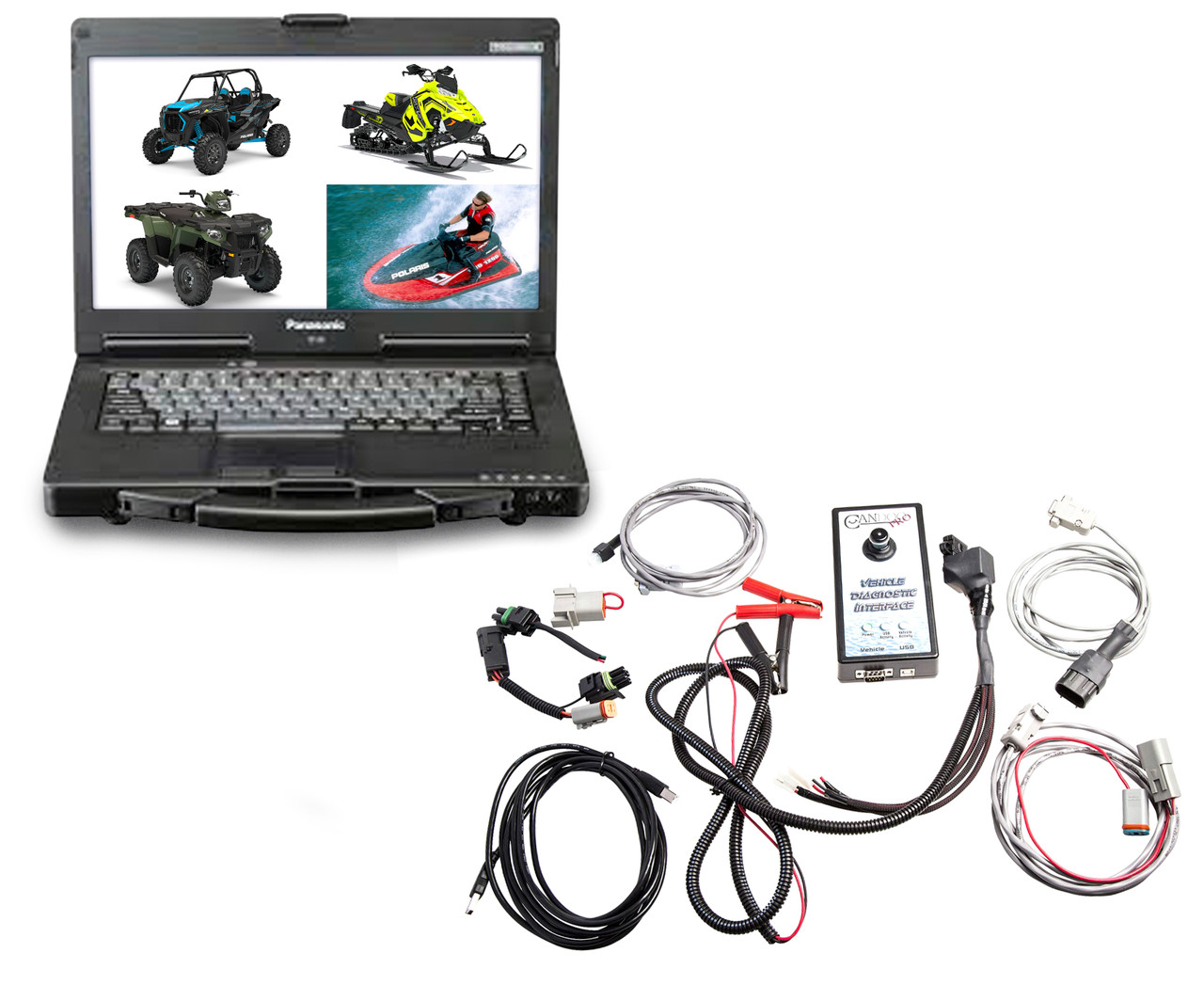 Marine Diagnostic Kit PWC Jetski Snowmobile ATV Dealer Level Toughbook Diagnostic Kit