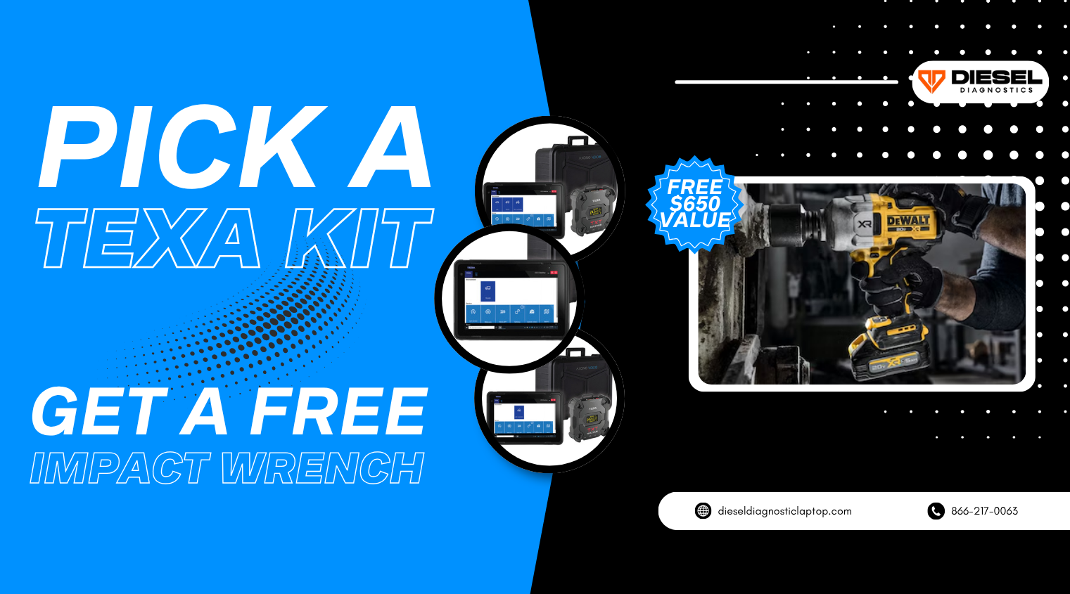 TEXA Sale - FREE Impact Wrench