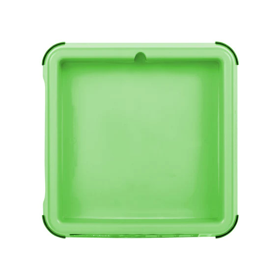 LickiMat Indoor Keeper secure holder in bright green, perfect for pet licking mats.