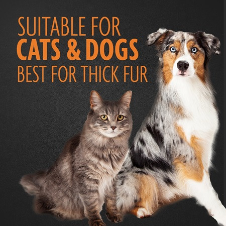 FURminator Grooming Rake for cats and dogs, ideal for thick fur pet care.