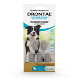 Drontal Allwormer Chews for dogs up to 10 kg, 5 pack, effective against intestinal worms.