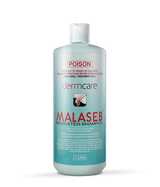 Dermcare Malaseb Medicated Shampoo 1L for dogs and cats, designed for pet skin health.