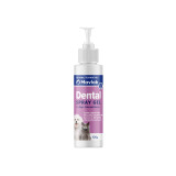 Mavlab Dental Spray Gel 125mL for dogs, cats, and horses, promoting pet dental health.