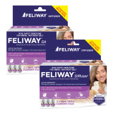 Feliway 48mL Diffuser Refill 6 Pack, designed to reduce feline stress and anxiety.