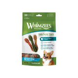 Whimzees Toothbrush Small Dental Dog Treats, 24 pack, promotes dental health and fresh breath.
