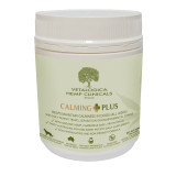 Hemp Clinicals Calming Plus Vitamins for Dogs, 300g, promotes calmness and reduces stress.