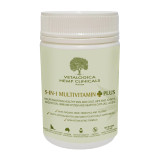 Hemp Clinicals 5-IN-1 Multivitamin Plus for cats in 100g jar, supports health and digestion.