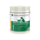 Natural Animal Solutions Organic Seaweed 300g container for pet health and nutrition.