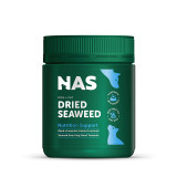 NAS Organic Seaweed 300g jar for dogs and cats, enriched with essential vitamins and minerals.