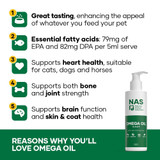 Natural Animal Solutions Omega 3 6 & 9 Oil For Cats 200ml