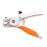 Wahl Premium Power Nail Clipper for Cats & Dogs, white and orange, ergonomic handle.