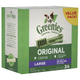 Greenies Original Large Dog Treats, 1kg, designed for dogs 50-100 lbs, dental care.