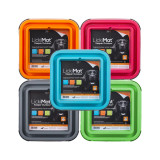 LickiMat Outdoor Keeper in five vibrant colors for safe outdoor pet feeding.
