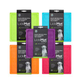 Lickimat Soother in vibrant colors, perfect for slow feeding and reducing dog anxiety.