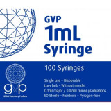 GVP Syringe 1mL Concentric - 100pk