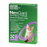 NexGard Spectra for Cats 0.8-2.4 kg - Purple 3 Pack Product Image