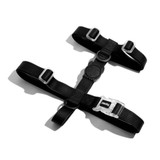 Side view of the Zee.Dog Neopro Black H-Harness range.