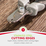 FURminator Nail Clippers with stainless steel cutting edges for a clean, even cut.