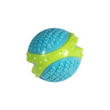 KONG CoreStrength Ball dog toy in blue and green, designed for large dogs and durable play.