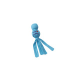 KONG Puppy Wubba Toy in blue with long fabric tails for interactive play.