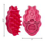 KONG ZoomGroom Dog Brush Raspberry