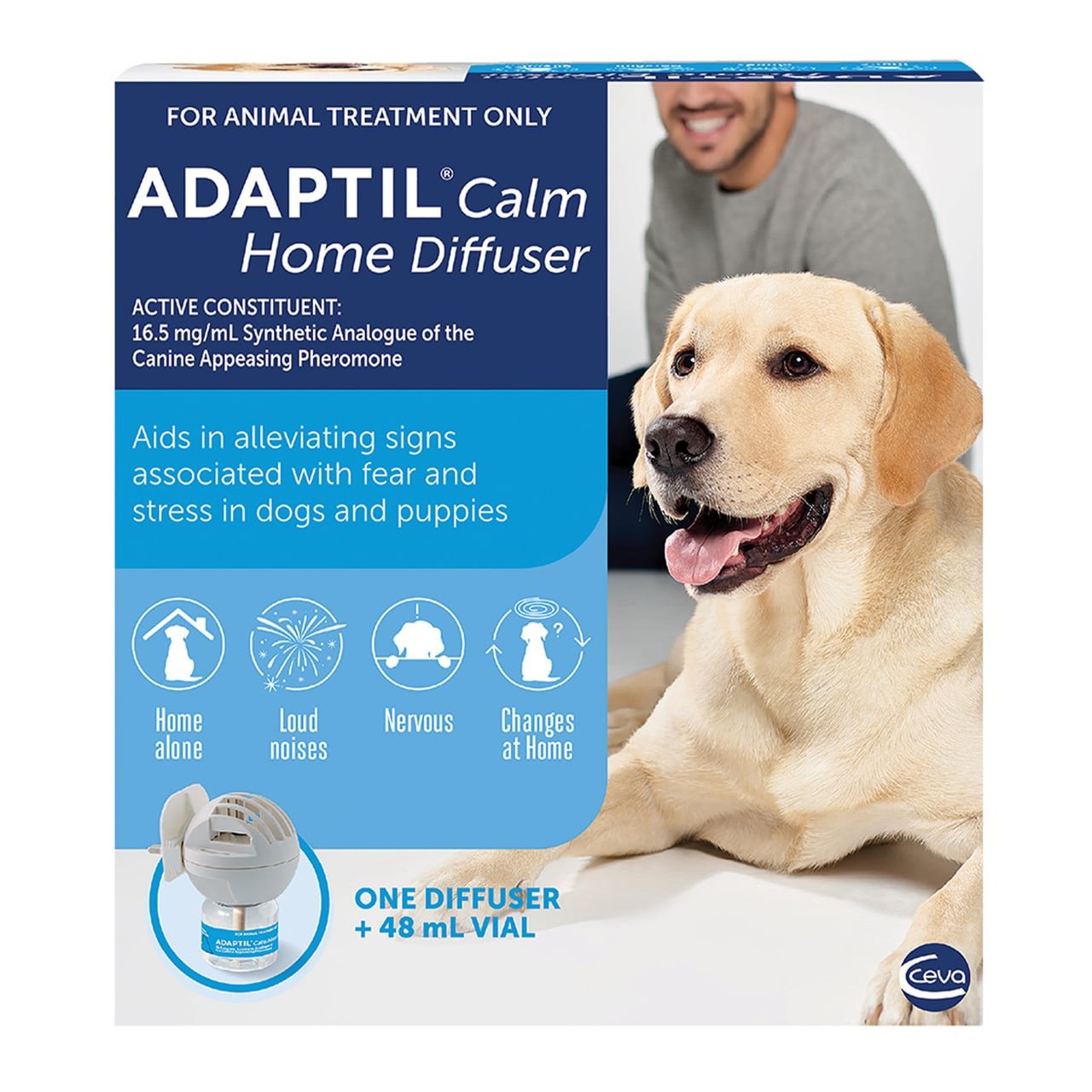 Adaptil Diffuser Set aiding in reducing dog anxiety with calming pheromones.
