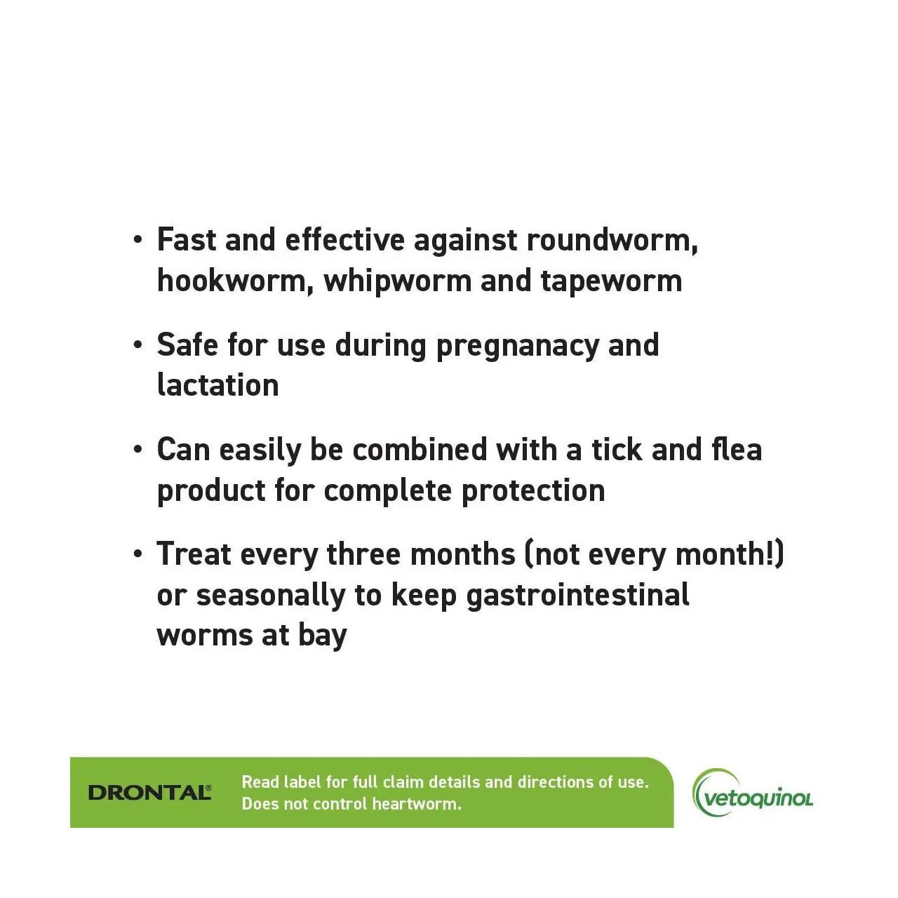 Drontal Allwormer Tablets for Small Dogs, effective against various worms, 4-pack.