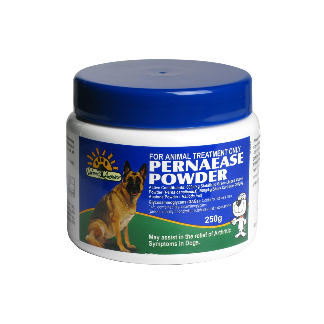 Mavlab PernaFlex Joint Supplement Powder 250g for improving dog and cat mobility.