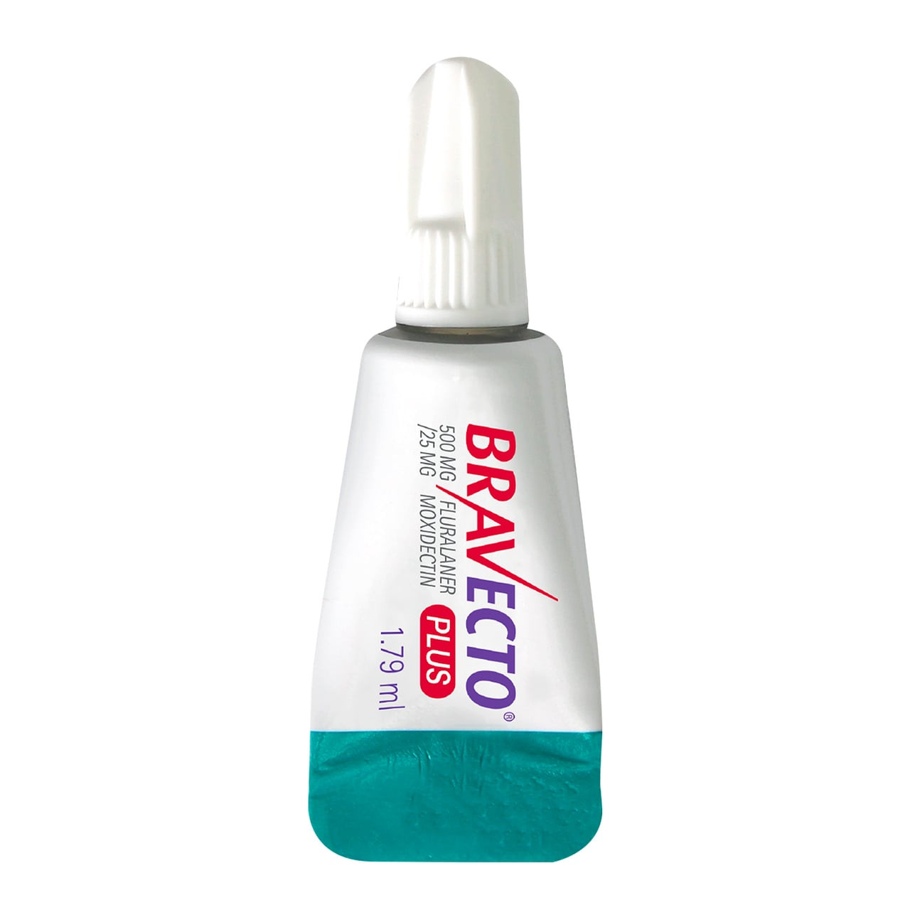 Bravecto PLUS Spot On for Cats, 1 dose, 6.25-12.5 kg, purple packaging, 17.9 ml.