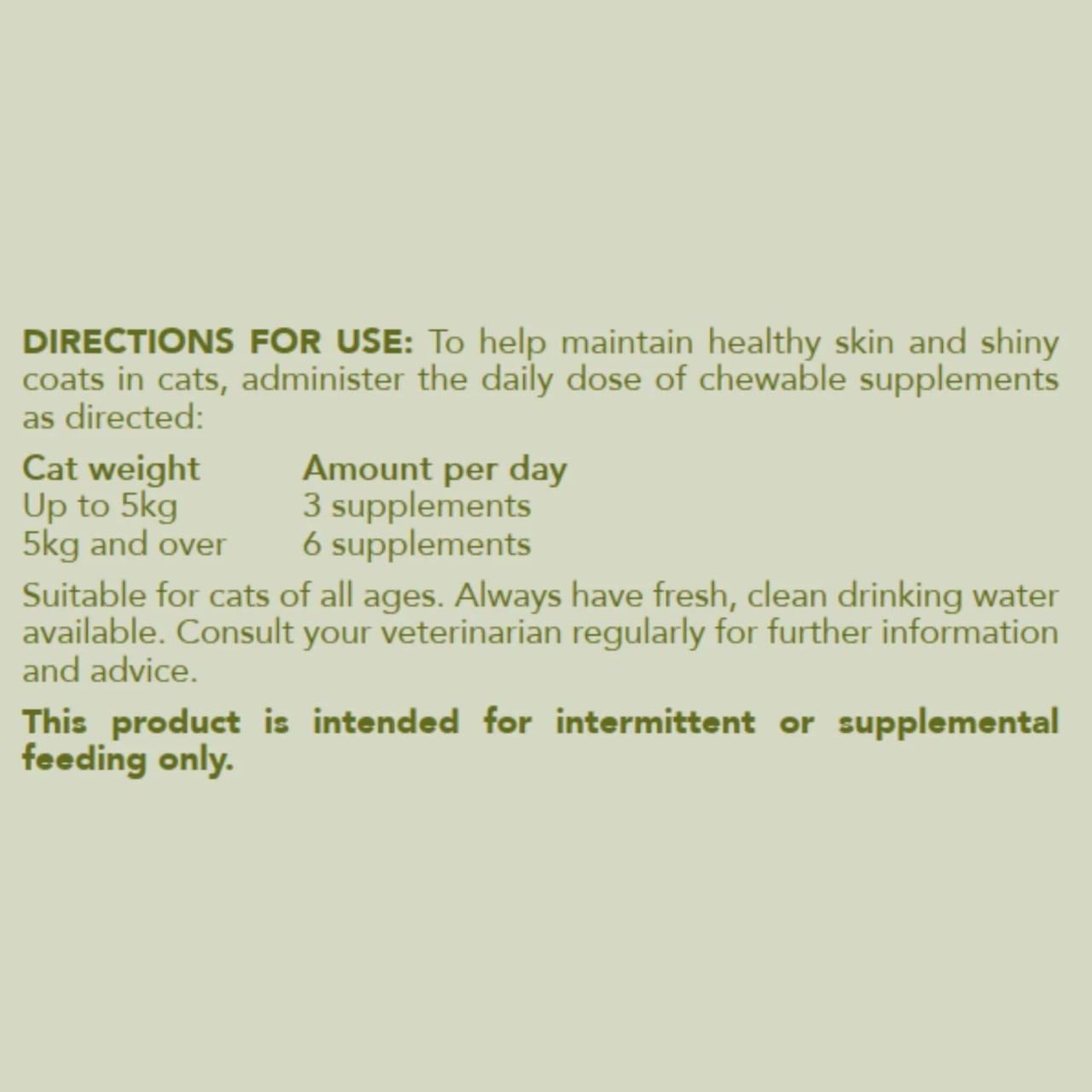 Hemp Clinicals Skin & Coat Plus Supplements for Cats, 100g, supports healthy skin and shiny coats.