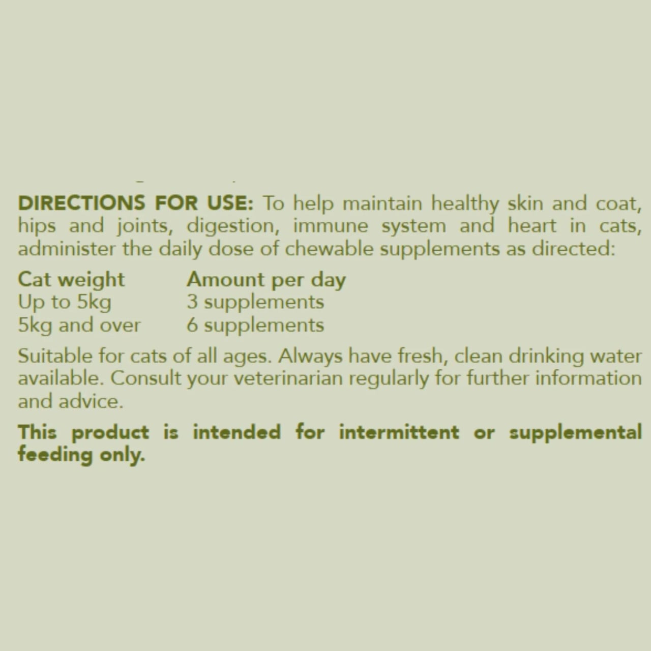 Hemp Clinicals 5-IN-1 Multivitamin Plus for Cats 100g, supports skin, joints, and immune health.