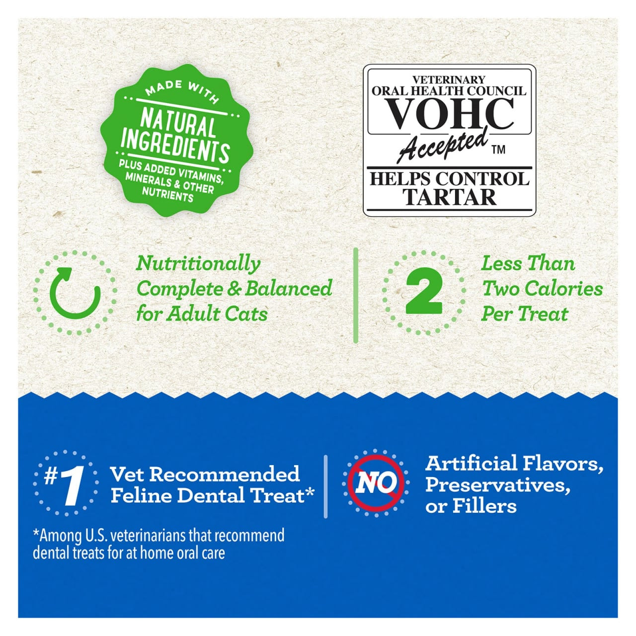 Greenies Tuna Cat Treats in 130g packaging, grain-free, crunchy dental treats for cats.