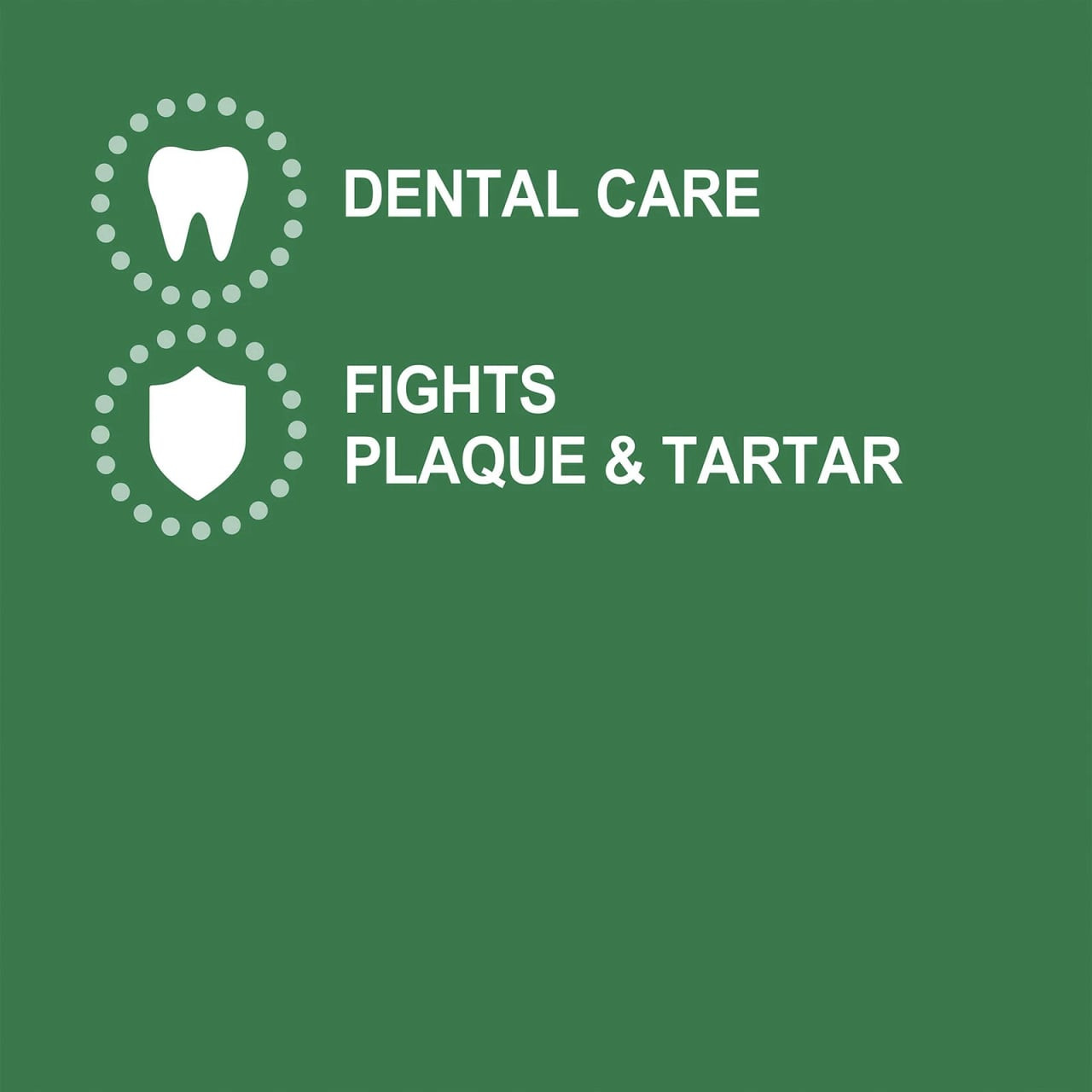 Greenies Original Petite Dog Treats packaging highlighting dental care benefits and plaque control.