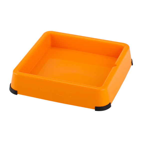 LickiMat Indoor Keeper in bright orange for secure pet feeding and enrichment.