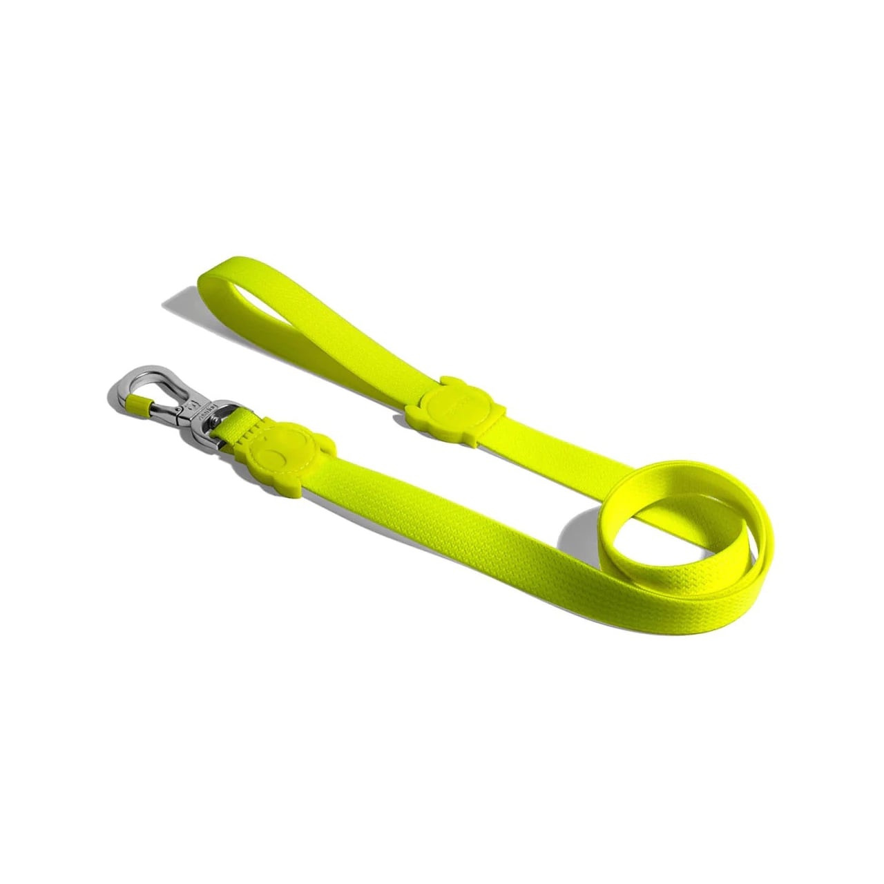 Zee.Dog NeoPro Lime Leash in bright lime color with durable clip and padded handle.