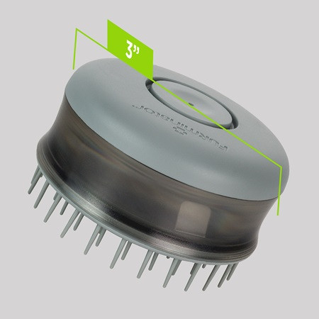 FURminator Bathing Brush for Cats and Dogs, 3-inch round brush with soft bristles.